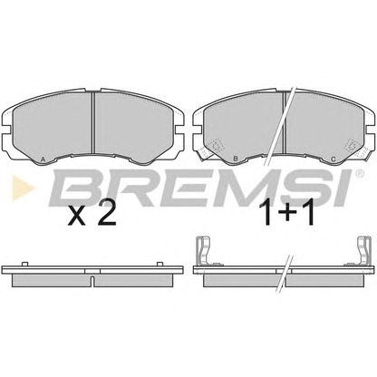 Photo Brake Pad Set, disc brake BREMSI BP2580