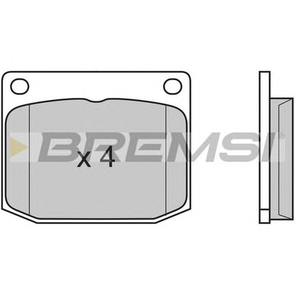Photo Brake Pad Set, disc brake BREMSI BP2594