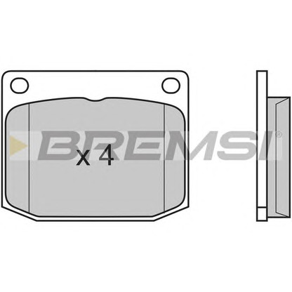 Foto Juego de pastillas de freno BREMSI BP2594