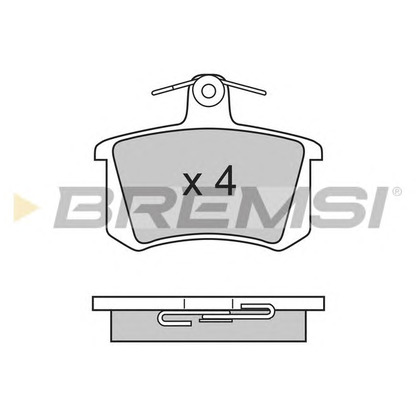 Photo Brake Pad Set, disc brake BREMSI BP2612