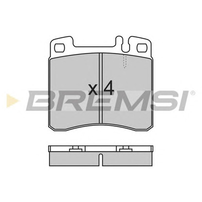 Photo Brake Pad Set, disc brake BREMSI BP2662
