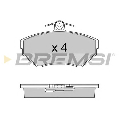 Фото Комплект тормозных колодок, дисковый тормоз BREMSI BP2674