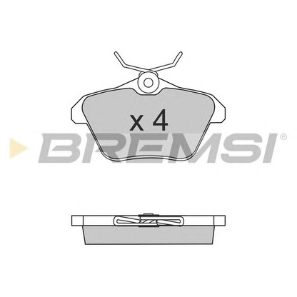 Photo Brake Pad Set, disc brake BREMSI BP2680