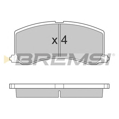 Foto Kit pastiglie freno, Freno a disco BREMSI BP2684