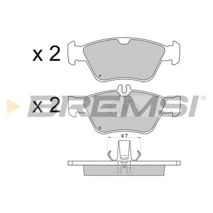 Foto Juego de pastillas de freno BREMSI BP2694