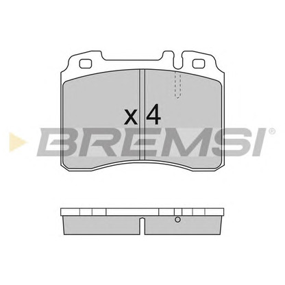 Photo Kit de plaquettes de frein, frein à disque BREMSI BP2709