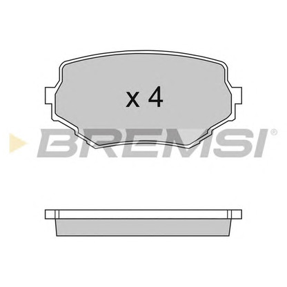 Photo Brake Pad Set, disc brake BREMSI BP2713