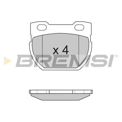 Photo Brake Pad Set, disc brake BREMSI BP2716