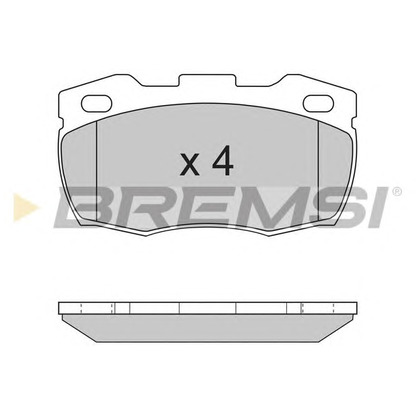 Фото Комплект тормозных колодок, дисковый тормоз BREMSI BP2717