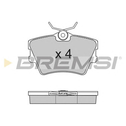 Photo Brake Pad Set, disc brake BREMSI BP2724