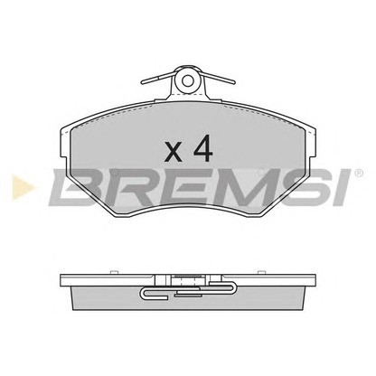 Photo Brake Pad Set, disc brake BREMSI BP2730