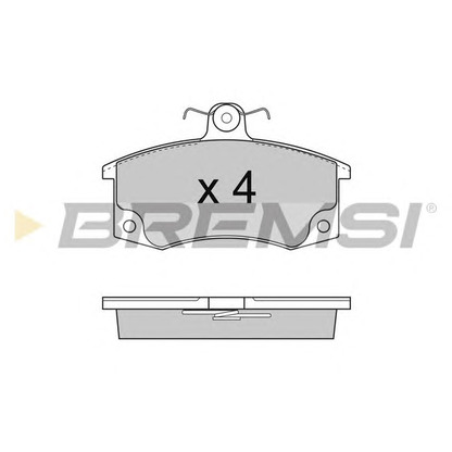 Foto Bremsbelagsatz, Scheibenbremse BREMSI BP2735