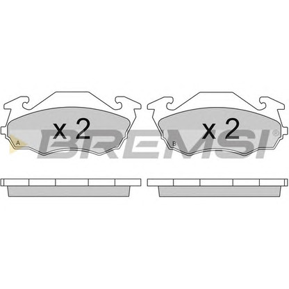 Photo Brake Pad Set, disc brake BREMSI BP2738