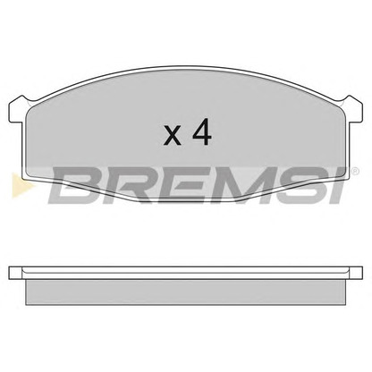 Photo Brake Pad Set, disc brake BREMSI BP2757