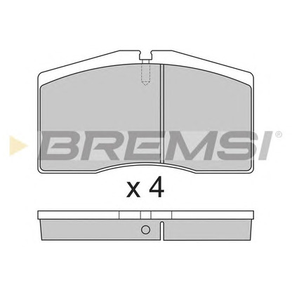 Foto Kit pastiglie freno, Freno a disco BREMSI BP2766