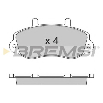 Photo Brake Pad Set, disc brake BREMSI BP2767