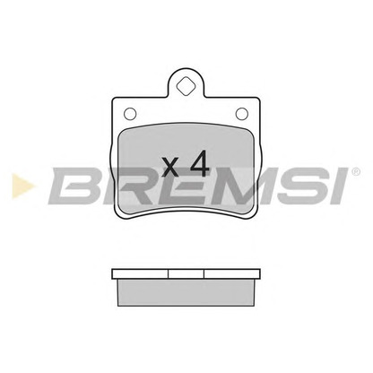 Zdjęcie Zestaw klocków hamulcowych, hamulce tarczowe BREMSI BP2771