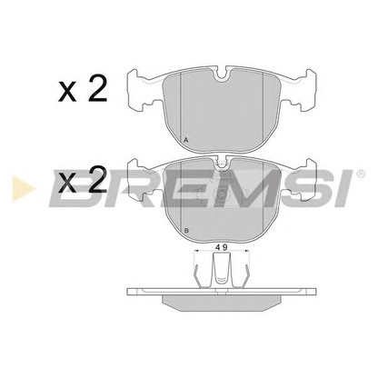 Foto Juego de pastillas de freno BREMSI BP2774