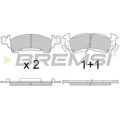 Foto Kit pastiglie freno, Freno a disco BREMSI BP2781