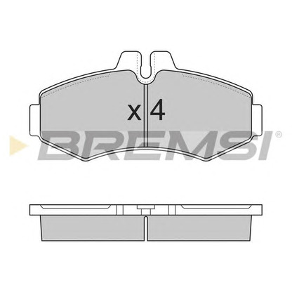Photo Brake Pad Set, disc brake BREMSI BP2821