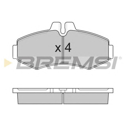 Foto Juego de pastillas de freno BREMSI BP2821