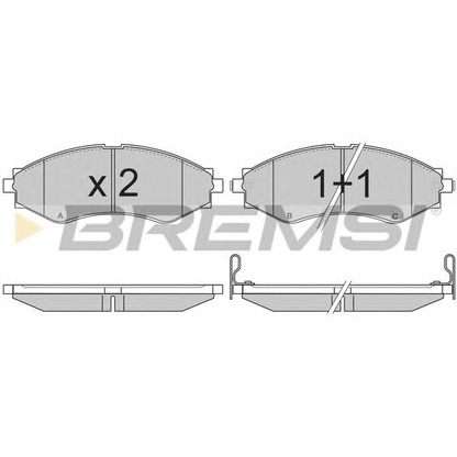 Photo Brake Pad Set, disc brake BREMSI BP2834