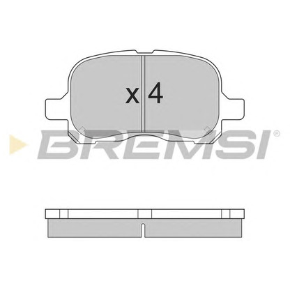 Foto Bremsbelagsatz, Scheibenbremse BREMSI BP2859