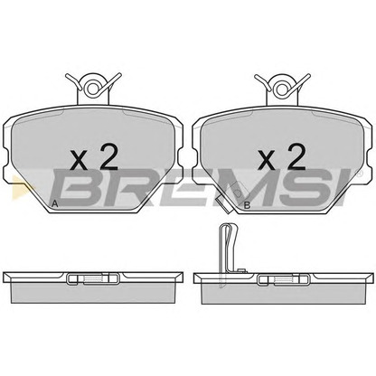 Photo Brake Pad Set, disc brake BREMSI BP2881