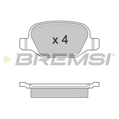 Photo Brake Pad Set, disc brake BREMSI BP2890