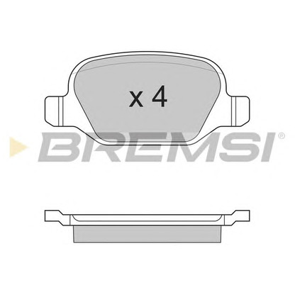 Photo Brake Pad Set, disc brake BREMSI BP2891