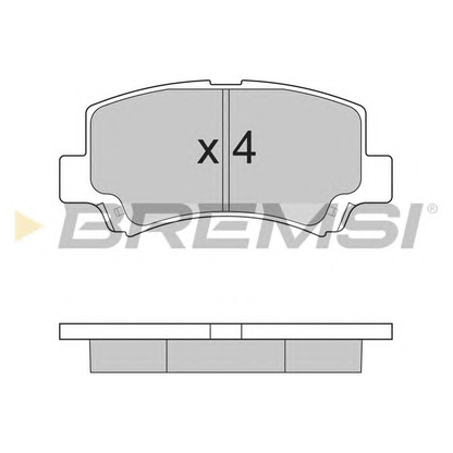Photo Kit de plaquettes de frein, frein à disque BREMSI BP2894