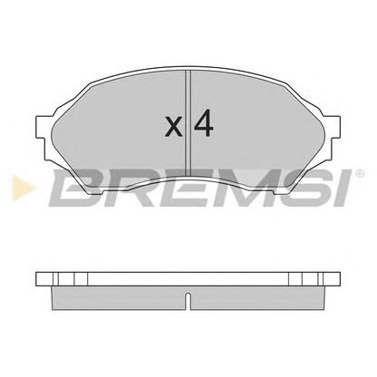 Zdjęcie Zestaw klocków hamulcowych, hamulce tarczowe BREMSI BP2895