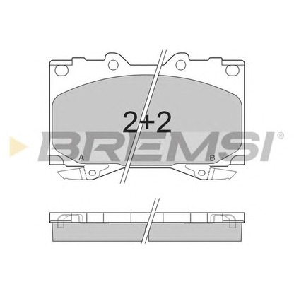 Photo Brake Pad Set, disc brake BREMSI BP2898