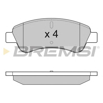 Photo Brake Pad Set, disc brake BREMSI BP2928