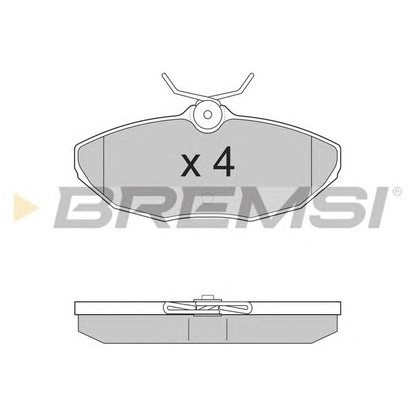 Photo Brake Pad Set, disc brake BREMSI BP2934