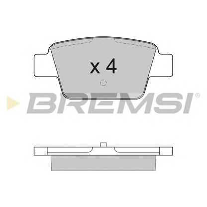 Photo Kit de plaquettes de frein, frein à disque BREMSI BP2947