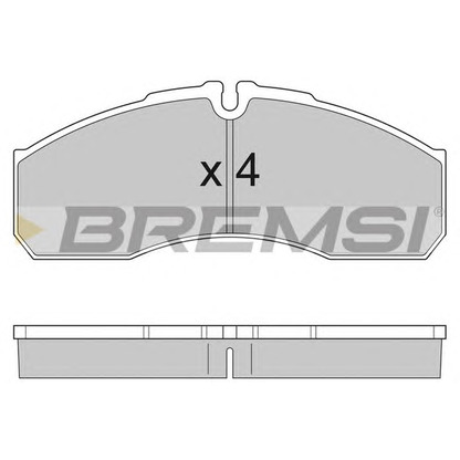 Фото Комплект тормозных колодок, дисковый тормоз BREMSI BP2952
