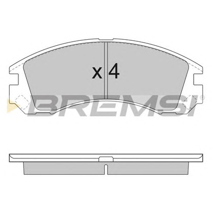 Foto Bremsbelagsatz, Scheibenbremse BREMSI BP2953