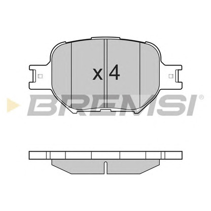 Photo Brake Pad Set, disc brake BREMSI BP2963