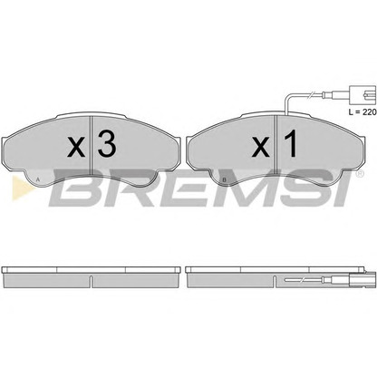 Foto Juego de pastillas de freno BREMSI BP2998