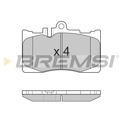 Фото Комплект тормозных колодок, дисковый тормоз BREMSI BP3021