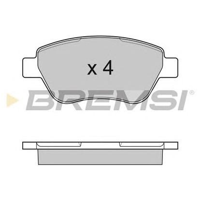 Zdjęcie Zestaw klocków hamulcowych, hamulce tarczowe BREMSI BP3040