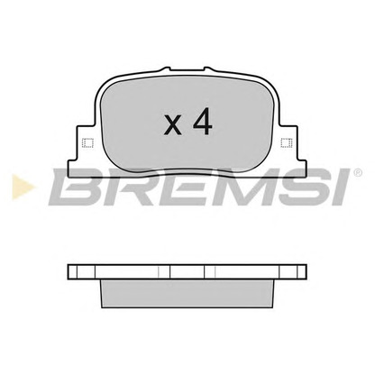 Фото Комплект тормозных колодок, дисковый тормоз BREMSI BP3063