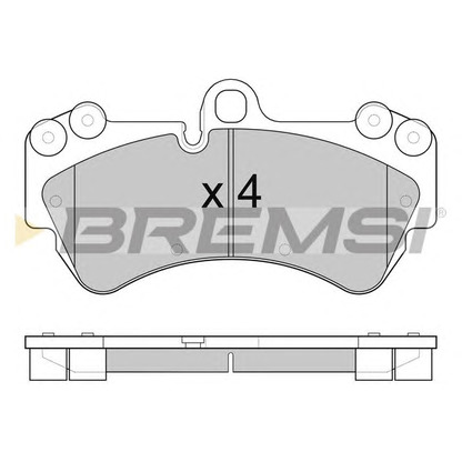 Photo Brake Pad Set, disc brake BREMSI BP3098