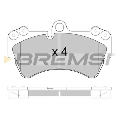 Photo Brake Pad Set, disc brake BREMSI BP3099