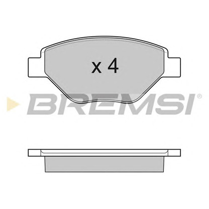 Foto Kit pastiglie freno, Freno a disco BREMSI BP3113