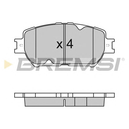 Foto Kit pastiglie freno, Freno a disco BREMSI BP3126