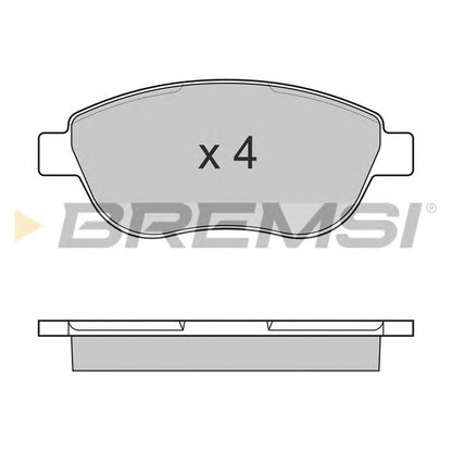 Foto Kit pastiglie freno, Freno a disco BREMSI BP3145