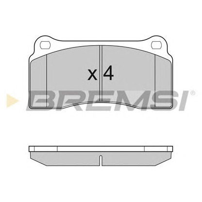 Foto Kit pastiglie freno, Freno a disco BREMSI BP3153