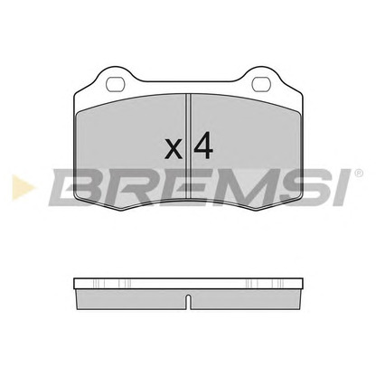 Photo Brake Pad Set, disc brake BREMSI BP3155
